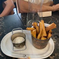 Sweet potato fries and Mayo   at 26 Vegan Food Project in Lisbon