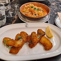 Octupus with rice at 26 Vegan Food Project in Lisbon