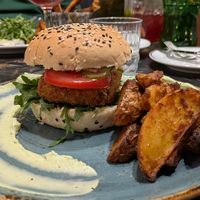 Tofu & chips at 26 Vegan Food Project in Lisbon