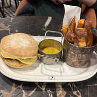 Classic sandwich. Was served with sweet potato fries.   at 26 Vegan Food Project in Lisbon