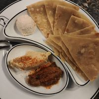 Chapati starter at 26 Vegan Food Project in Lisbon