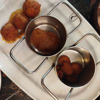 Croquetas / mermelada / chorizo at 26 Vegan Food Project in Lisbon