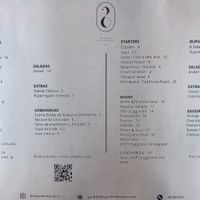 Menu at 26 Vegan Food Project in Lisbon