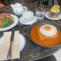 Franceszinha and classic salad   at 26 Vegan Food Project in Lisbon