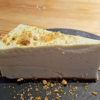 Avocado-lime cake at 26 Vegan Food Project in Lisbon