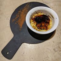 Creme brulee at 26 Vegan Food Project in Lisbon