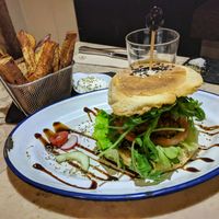 Burger at 26 Vegan Food Project in Lisbon