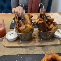 sweet potato fries at 26 Vegan Food Project in Lisbon
