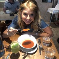 Beetroot soup at 26 Vegan Food Project in Lisbon