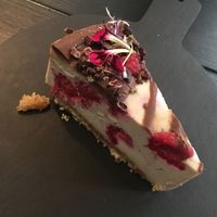 Raw cake of the day: chocolate & raspberry at 26 Vegan Food Project in Lisbon