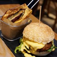 Tofu burger at 26 Vegan Food Project in Lisbon