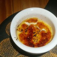 Creme brulee at 26 Vegan Food Project in Lisbon