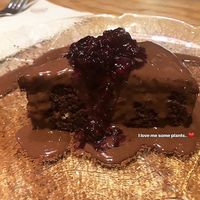 Perfect end of the evening. The best vegan chocolate cake I’ve had so far for sure at 26 Vegan Food Project in Lisbon