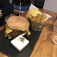 Burger at 26 Vegan Food Project in Lisbon