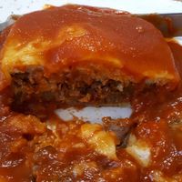 Francesinha (inside) at 26 Vegan Food Project in Lisbon