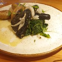 Tofu à lagareiro - a spin on a traditional Portuguese codfish dish at 26 Vegan Food Project in Lisbon