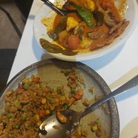 Cashew Seitan and pineapple fried rice at Kindness Vegan in Darlinghurst