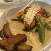 Tom kha soup  at Kindness Vegan in Darlinghurst
