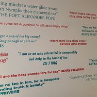 The walls discuss tea at Rosie Chai in South West London