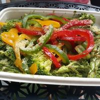 Pesto Pasta at Rawligion - Tottenham St in London