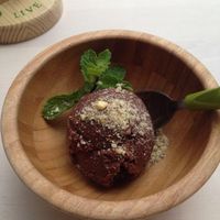 Chocolate icecream :) at Groot in Moscow