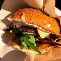 Amazing Vegan Cheeseburger ;) at Big V - Borough Market in South East London