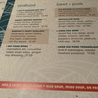 Choose Buddha’s Feast, let them know you are vegan and sub tofu for the scallops at DFW - Ling & Louie's - TA in Grapevine