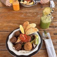 Power Plate (very delicious!) and Juices   at The Cashew Tree in Pecatu