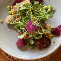 Tempeh Benedict   at The Cashew Tree in Pecatu