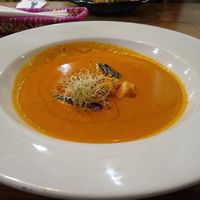 tomato soup with blue cheese at Per.uk in Cusco