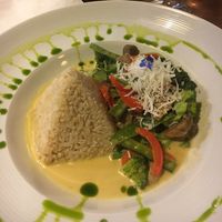 vegan curry  at Per.uk in Cusco