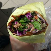 Raw vegan burrito. Delicious and filling. at Que SeRaw SeRaw in Burlingame