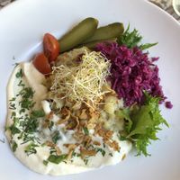 mashed potatoes  at Kohvik Kroon in Parnu