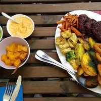 vegan share platter at Kohvik Kroon in Parnu