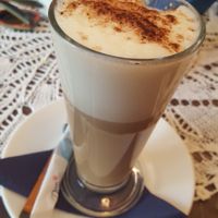 Latte  with soy milk at Kohvik Kroon in Parnu