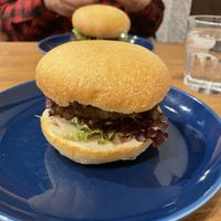Lentil burger 🍔🌱💚 vegan 🌱    at Kissa Saeki in Hiroshima