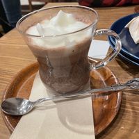 Hot chocolate, vegan 🌱   at Kissa Saeki in Hiroshima