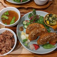 Cutlet meal at Kissa Saeki in Hiroshima