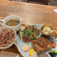 Tempeh bowl   at Kissa Saeki in Hiroshima