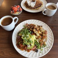 Tofu Rancheros  at Woodrose Cafe in Garberville