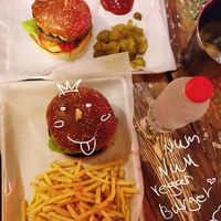 Rainbow burger ~ Tel aviv at Rainbow - Ibn Gvirol in Tel Aviv