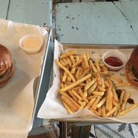Vegan burger  at Rainbow - Ibn Gvirol in Tel Aviv