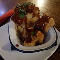 Terriyaki cauliflower at The Ship Inn in Newcastle Upon Tyne