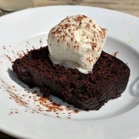 Chocolate Cake & Ice Cream at The Ship Inn in Newcastle Upon Tyne