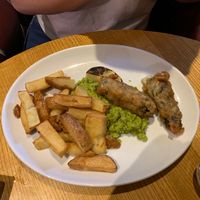 Tofu fish & chips  at The Ship Inn in Newcastle Upon Tyne