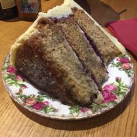 Victoria sponge cake  at The Ship Inn in Newcastle Upon Tyne