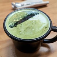 Matcha latte at Wild & The Moon - Al Quoz in Dubai