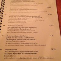 The Menu April 2015 at Cafe V in Berlin