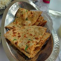 Garlic roti at Spice Lounge in Launceston