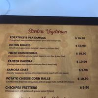 Starters at Spice Lounge in Launceston